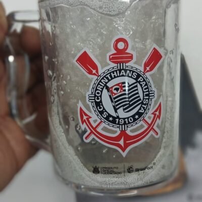 CANECA GEL CERVEJA 200ML - CORINTHIANS (11882) | BRASFOOT