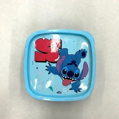 POTE QUADRADO DECORADO STITCH 580 ML PLASUTIL (17122) | PLASUTIL