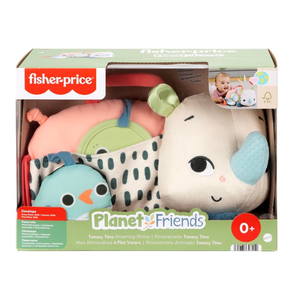 PELUCIA RINOCERONTE ESTIMULO E DIVERSAO FISHER PRICE (JFW59) | DIVERSOS