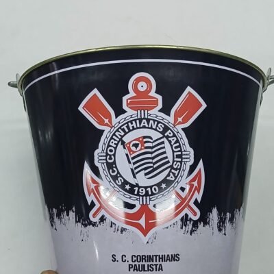 BALDE METAL DECORADO TIMES - CORINTHIANS | BRASFOOT