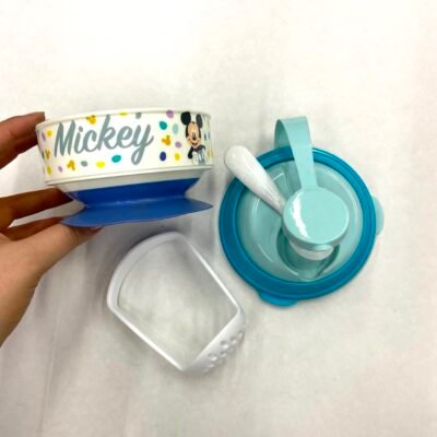 POTE PAPINHA COM AMASSADOR MICKEY BABY 300 ML PLASUTIL (13081) | PLASUTIL
