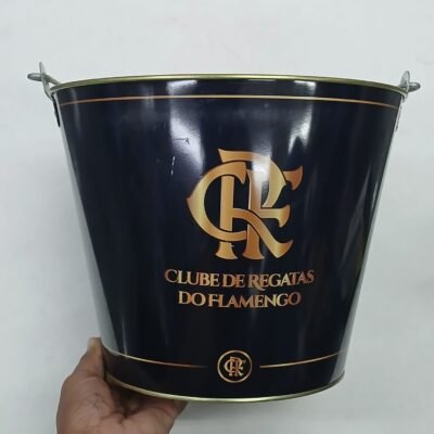 BALDE METAL DECORADO TIMES - FLAMENGO | BRASFOOT