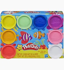 PLAY-DOH 8 POTES CLASSIC RAINBOW (G1887) | HASBRO