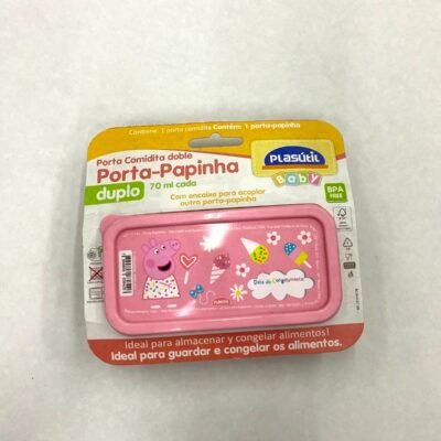 PORTA PAPINHA DUPLO PEPPA 140 ML PLASUTIL (17147) | PLASUTIL