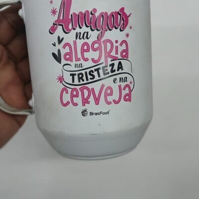 CANECA ALUMINIO - AMIGAS NA ALEGRIA E NA CERVEJA | BRASFOOT