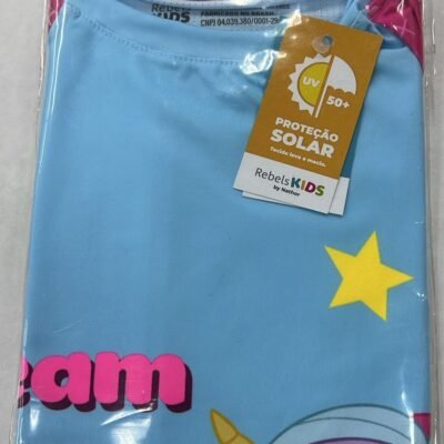 CAMISETA DE PROTECAO FEMINA UNICORNIO AZUL TAMANHO 8 (SEM CODIGO) | NATHOR