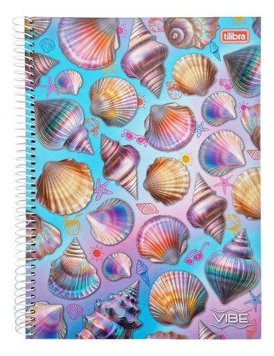 KIT 4 UND CADERNO CD UNIV VIBE FEM 1M 80F ( 395177) | TILIBRA - Imagem 4