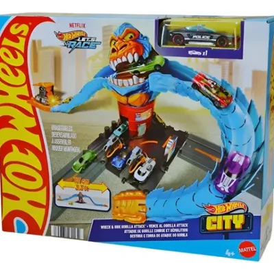 PISTA HOT WHEELS CITY ATAQUE DO GORILA HDR30 MATTEL (T1041-56) | MATTEL